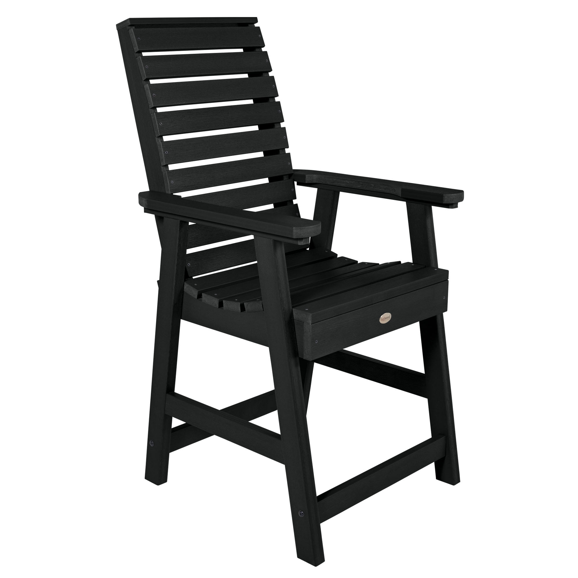 Highwood Weatherly Contemporary Black Counter-Height Dining Chair
