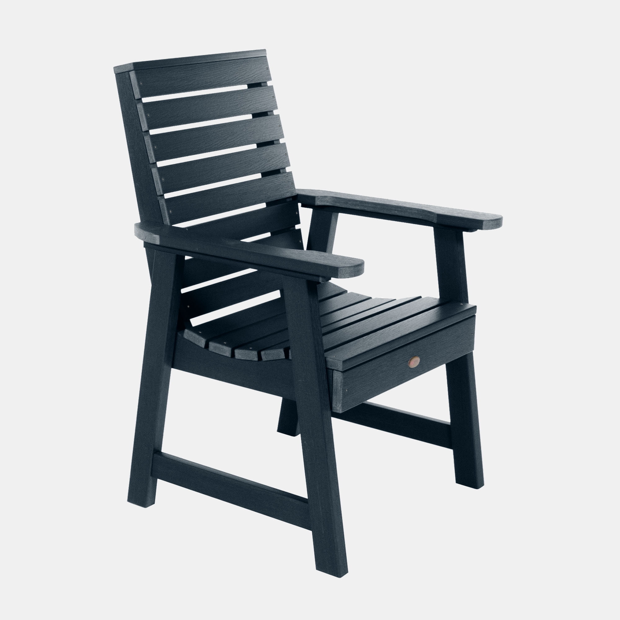 Weatherly Federal Blue Outdoor Dining Armchair