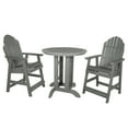 thumbnail image 1 of Highwood's 36" Round 3-pc Hamilton Dining Set - Counter Height, Outdoor, Eco-friendly, Synthetic Wood, 1 of 10