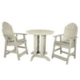 thumbnail image 1 of Highwood's 36" Round 3-pc Hamilton Dining Set - Counter Height, Outdoor, Eco-friendly, Synthetic Wood, 1 of 9