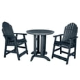 thumbnail image 1 of Highwood's 36" Round 3-pc Hamilton Dining Set - Counter Height, Outdoor, Eco-friendly, Synthetic Wood, 1 of 10