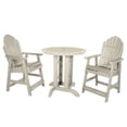 thumbnail image 1 of Highwood's 36" Round 3-pc Hamilton Dining Set - Counter Height, Outdoor, Eco-friendly, Synthetic Wood, 1 of 10