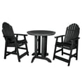 thumbnail image 1 of Highwood's 36" Round 3-pc Hamilton Dining Set - Dining Height, Outdoor, Eco-friendly, Synthetic Wood, 1 of 11