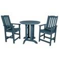 thumbnail image 1 of Highwood's 36" Round 3-pc Lehigh Dining Set - Counter Height, Outdoor, Eco-friendly, Synthetic Wood, 1 of 9