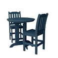 thumbnail image 1 of Highwood's 36" Round 3-pc Lehigh Dining Set - Counter Height, Outdoor, Eco-friendly, Synthetic Wood, 1 of 2