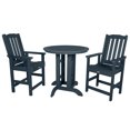 thumbnail image 1 of Highwood's 36" Round 3-pc Lehigh Dining Set - Counter Height, Outdoor, Eco-friendly, Synthetic Wood, 1 of 8