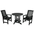 thumbnail image 1 of highwood Lehigh 3-piece Outdoor Dining Set - 36" Round Table, Dining-height Black, 1 of 10
