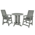 thumbnail image 1 of Highwood's 36" Round 3-pc Weatherly Dining Set - Counter Height, Outdoor, Eco-friendly, Synthetic Wood, 1 of 8