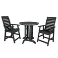 thumbnail image 1 of Highwood's 36" Round 3-pc Weatherly Dining Set - Counter Height, Outdoor, Eco-friendly, Synthetic Wood, 1 of 8