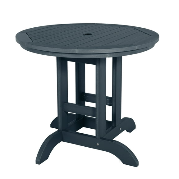 Highwood's 36" Round Dining Table - Dining Height, Outdoor, Eco-friendly, Synthetic Wood