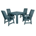 thumbnail image 1 of Highwood's 42" x 42" Square 5-pc Weatherly Dining Set - Dining Height, Outdoor, Eco-friendly, Synthetic Wood, 1 of 9