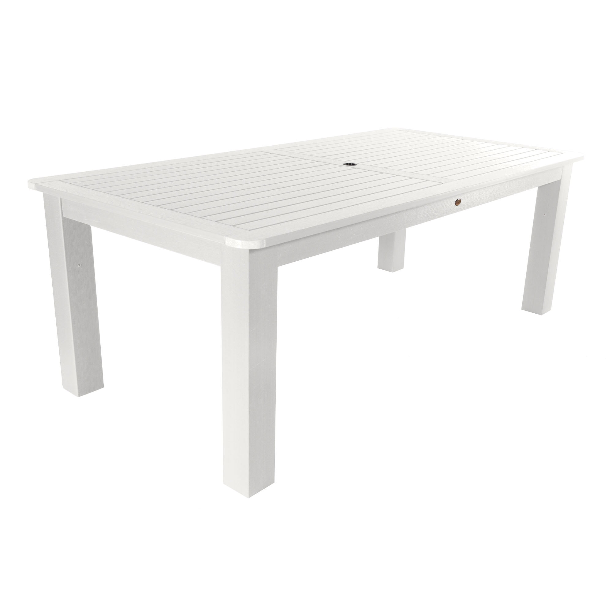 Highwood Spacious White Rectangular Outdoor Dining Table 42"x84"