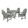 thumbnail image 1 of Highwood's 48" Round 5-pc Hamilton Dining Set - Dining Height, Outdoor, Eco-friendly, Synthetic Wood, 1 of 10