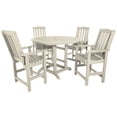 thumbnail image 1 of Highwood Furniture Lehigh 5pc Round Counter Dining Set-Finish:Whitewash,Shape:Round, 1 of 9