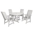 thumbnail image 1 of Highwood's 48" Round 5-pc Weatherly Dining Set - Dining Height, Outdoor, Eco-friendly, Synthetic Wood, 1 of 10