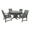thumbnail image 1 of highwoodÂ® Eco-Friendly Recycled Plastic Weatherly 5pc Round Dining Set, 1 of 9