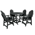 thumbnail image 1 of Highwood's 48" Round 5-pc Hamilton Dining Set - Counter Height, Outdoor, Eco-friendly, Synthetic Wood, 1 of 10