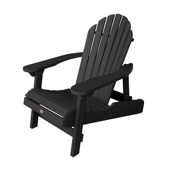 Hamilton Folding & Reclining Adirondack Chair-Finish:Black