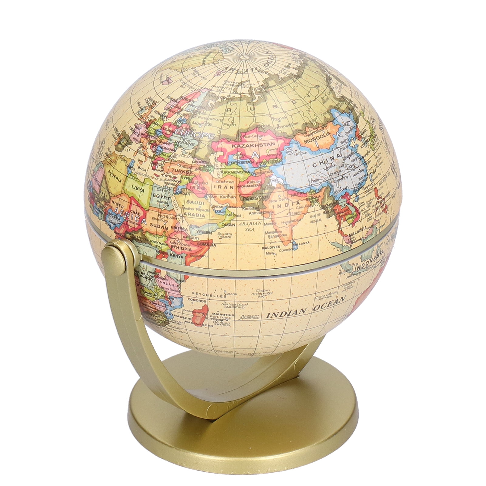  ANNOVA Metallic World Globe Black –  Educational/Geographic/Modern Desktop Decoration - Stainless Steel Arc and  Base/Earth World - Metallic Black - for School, Home, and Office (10-Inch)  : Toys & Games