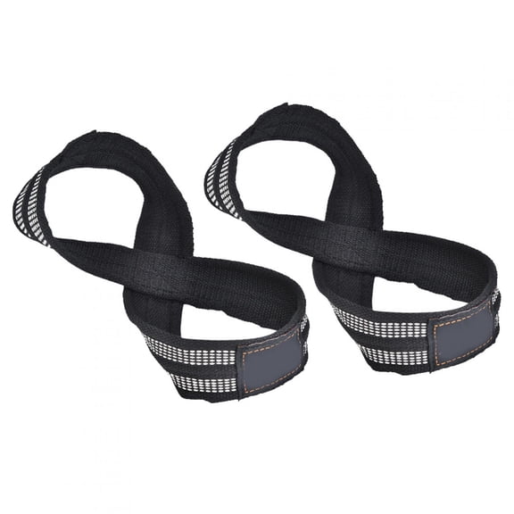 Higoodz Powerlifting Wrist Strap,Horizontal Bar Wrist Strap,1 Pair Figure 8 Weight Lifting Straps Dead Lift Wrist Strap for Pull-ups Horizontal Bar Powerlifting Gym Fitness Bodybuilding Equipment
