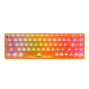 Higround Basecamp 65 Clear Topaz Mechanical Wired Keyboard, Silent Glacier Switch