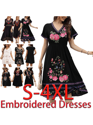 Boho Embroidered Dresses