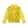 thumbnail image 1 of Hihipz Big Boy's Shirt Sequins Sparkly Tops Jazz Dance Performance Tops,Sizes 9-10, 1 of 7