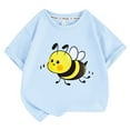 thumbnail image 1 of Hihipz Big Boy's T Shirt Bee Print Summer Cute Comfortable Graphic T-Shirt,Sizes 8-9, 1 of 2