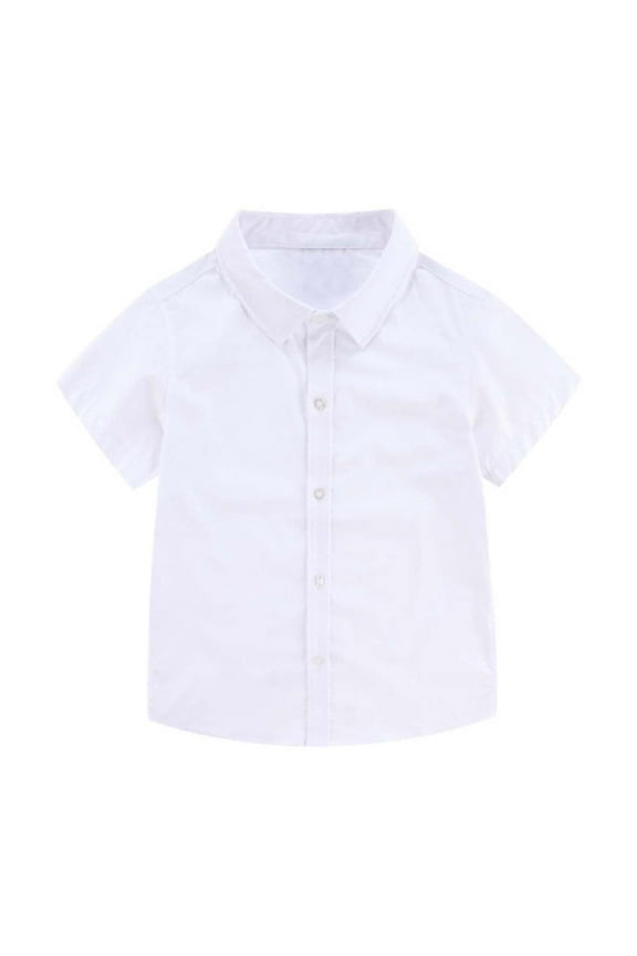 Big Boy's T Shirt Button Down Shirts White Shirt Comfortable T-Shirt,Sizes 8-9