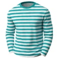 thumbnail image 1 of Hihipz Big Boy's T Shirt Carnival Striped Printed Waffle Knit Tee Tops Soft Casual Kids Tshirt,Sizes 10-11, 1 of 2