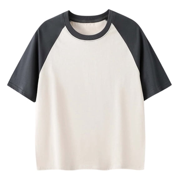 Hihipz Big Boy's T Shirt Color Block Raglan Tee Tops Short Sleeve Cotton Youth Graphic Tshirt,Sizes 9-10