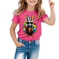 thumbnail image 1 of Hihipz Big Boys Easter Tee Tops Short Sleeve Colorful Graphic Crew Neck Tee Tops Soft Casual Stylish Tshirt,Sizes 8-9, 1 of 4