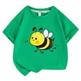 thumbnail image 1 of Hihipz Big Boys T-Shirts Bee Print Short Sleeve Crewneck Tees Summer Soft Comfortable T Shirt, 1 of 2