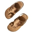 thumbnail image 1 of Hihipz Big Girl'S Sandals Retro Sequined Design Flip Flops Soft Sole Lightweight Casual Beach Sandals US Size:1.5 M, 1 of 6