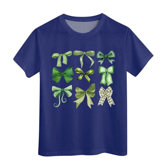 Hihipz Big Girls T-Shirt Basic Solid Short Sleeve Crewneck Tee Tops Casual Summer Simple Tshirt,Sizes 12-13