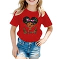 thumbnail image 1 of Hihipz Big Girls Tee Cartoon Print Short Sleeve Crewneck Soft T-Shirt, 1 of 5