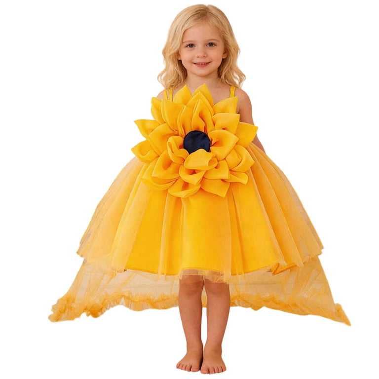Hihipz Infant Girls Tulle Dress Sleeveless Birthday Sunflower Floral Dresses Kids Girls Party Princess Holiday Dresses,Sizes 6M-3T Hihipz Infant Girls Tulle Dress Sleeveless Birthday Sunflower Floral Dresses Kids Girls Party Princess Holiday Dresses,Sizes 6M-3T