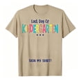 thumbnail image 1 of Hihipz Last Day Of Kindergarten T Shirt For Big Girls Letter Print Short Skleeve Graphic Tees Kids Kindergarten T-Shirt, 1 of 4