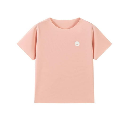 Hihipz Little Boy's T Shirt Tencel Linen Print Tee Tops Home Wear Lightweight T-Shirt,Sizes 7-8
