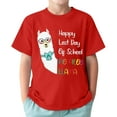 thumbnail image 1 of Hihipz Little Boys Graphic T Shirt End Of School Print Tees Graduation Stylish Casual Daily Wear Tops,Sizes 4-5, 1 of 5