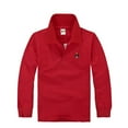 thumbnail image 1 of Hihipz Little Boys Polo Shirt Long Sleeve Classic School Casual Basic Comfortable Tees,Sizes 6-7, 1 of 4