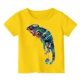 thumbnail image 1 of Hihipz Little Boys T-Shirt Lizard Printed Tee Tops Short Sleeve Crew Neck Summer Graphic Tee,Sizes 4-5, 1 of 4