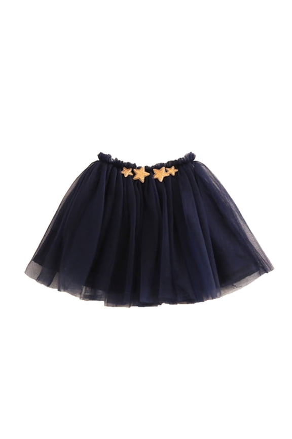 Little Girl's Tutu Dress Star Pattern Mesh Skirt Dresses Kids Girls Dance Performance Cute Dress,Sizes 1-7