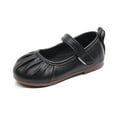 thumbnail image 1 of Hihipz Little Girls Mary Jane Shoes Ruched Hook Loop Soft Sole Princess Casual Daily Dress Shoes, 1 of 4