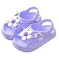 thumbnail image 1 of Hihipz Little Girls Sandals Lovely Flower Decor Eva Material Non Soft Sole Outdoor Summer Sandals, 1 of 3