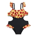 thumbnail image 1 of Hihipz One Piece Swimsuit for Toddler Girl Ladybug Print Ruffle Swimming Suits, 1 of 9