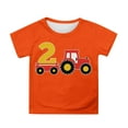 thumbnail image 1 of Hihipz Toddler Boy's T Shirt Farm Tractor Printed Tee Tops Crew Neck Casual Birthday Kids Tshirt,Sizes 3-4, 1 of 3
