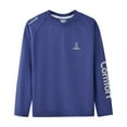 thumbnail image 1 of Hihipz Toddler Boy's T-Shirts Solid Raglan Long Sleeve Crewneck T Shirt Sporty Comfy Tee, 1 of 2