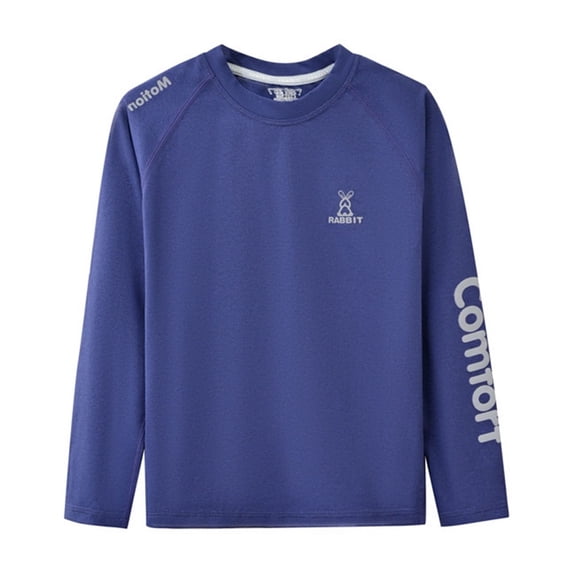 Hihipz Toddler Boy's T-Shirts Solid Raglan Long Sleeve Crewneck T Shirt Sporty Comfy Tee