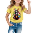 thumbnail image 1 of Hihipz Toddler Boys Easter Tee Tops Short Sleeve Colorful Graphic Crew Neck Tee Tops Soft Casual Stylish Tshirt,Sizes 1-2, 1 of 4